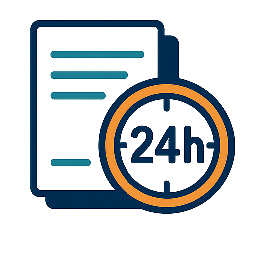 Relatórios e Laudos em até 24 h